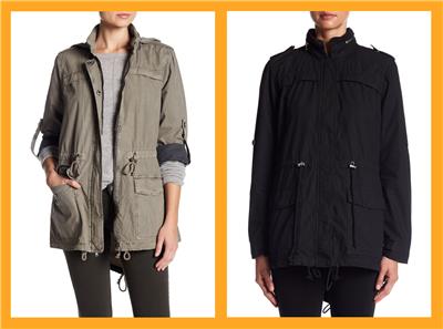 levi's hooded anorak military jacket