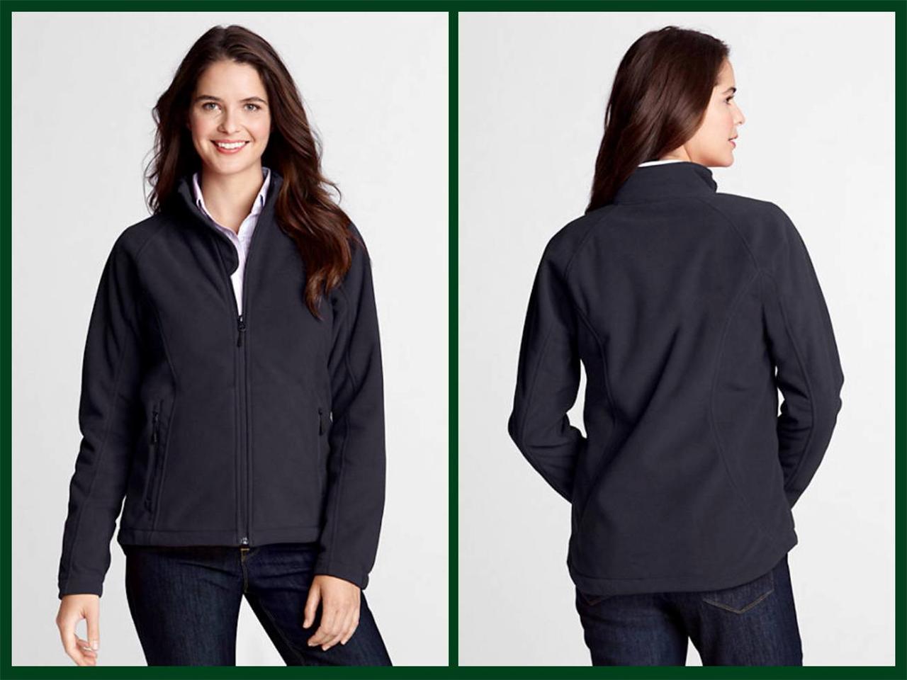 Lands' End- Women's Marinac Soft Shell Fleece Jacket $70 NIP | eBay