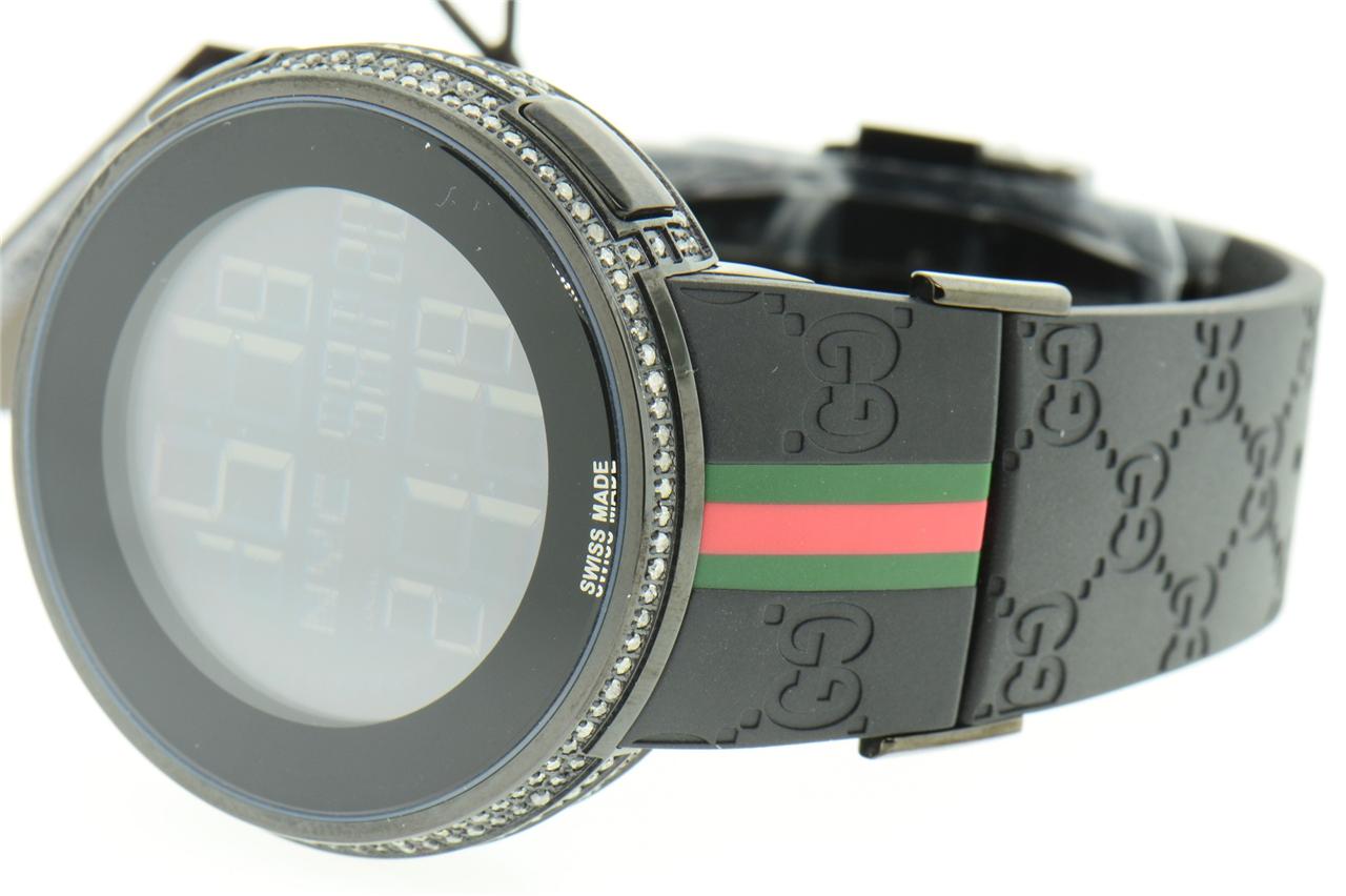 new mens custom black full i gucci digital ya114207 white