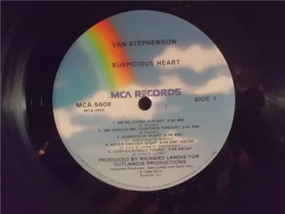 Van STEPHENSON-SUSPICIOUS HEART-LP-MCA-5608 - USA 1986 NM Vinyl | eBay