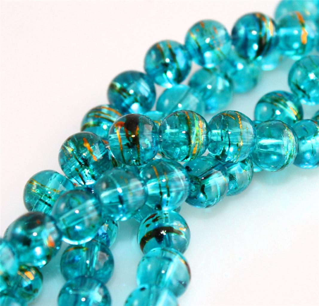 COLOUR CHOICE TOP QUALITY DRIZZLE DRAWBENCH GLASS BEADS choose 4mm 6mm ...