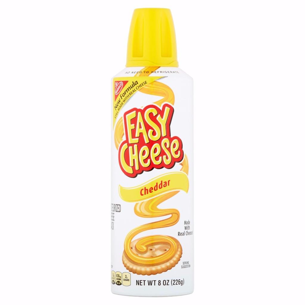 Nabisco Easy Spray Cheese--Cheddar Sharp Cheddar American Cheddar 'n ...