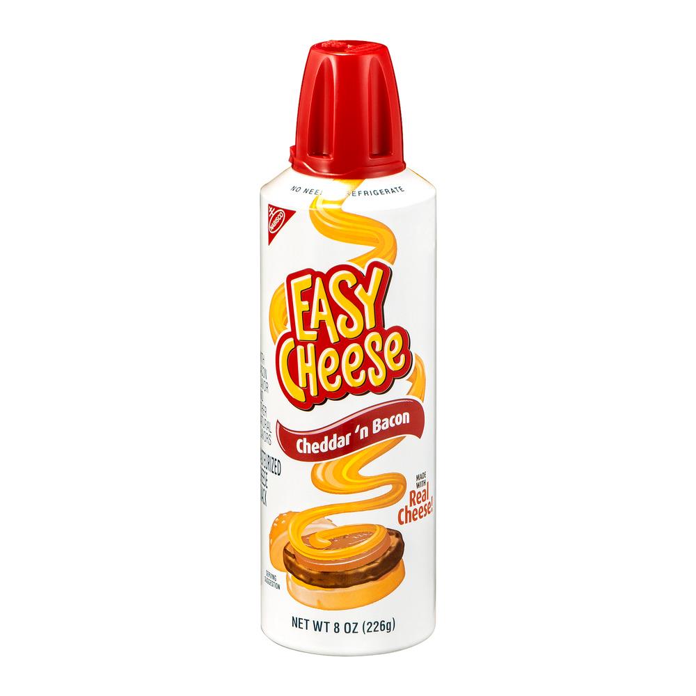 Nabisco Easy Spray Cheese--Cheddar Sharp Cheddar American Cheddar 'n ...