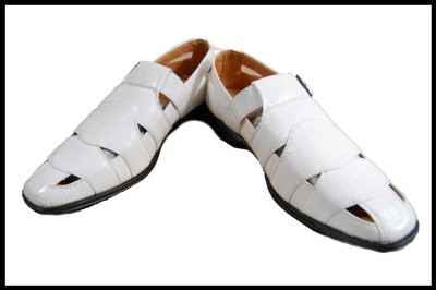 mens white dress sandals