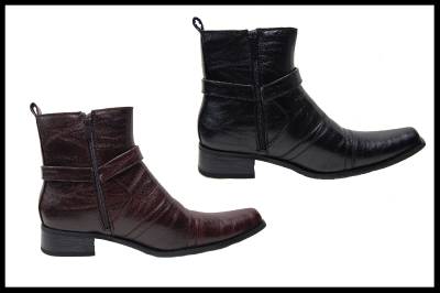 mens dress boots with zipper