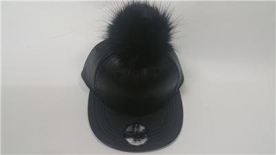 womens leather ball cap