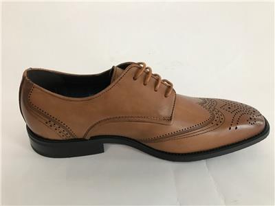 La Milano Men/'s Cognac Brown Wing Tip Oxford Leather Dress Shoes A11320