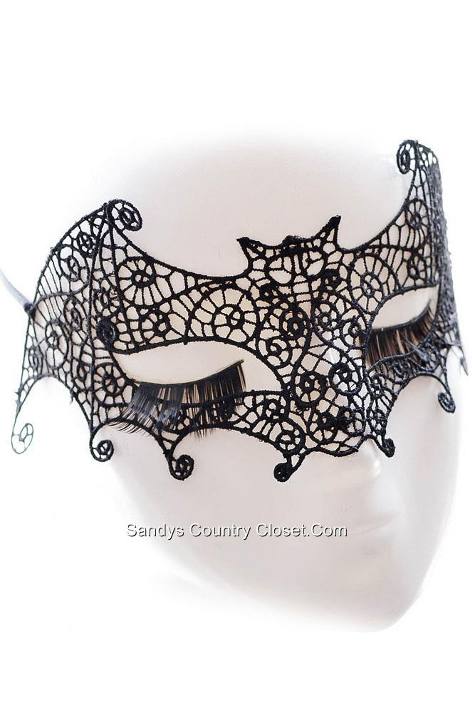 Brautiful Detailed Embroidered Lace Party Eye Masks - Picture 2 of 7