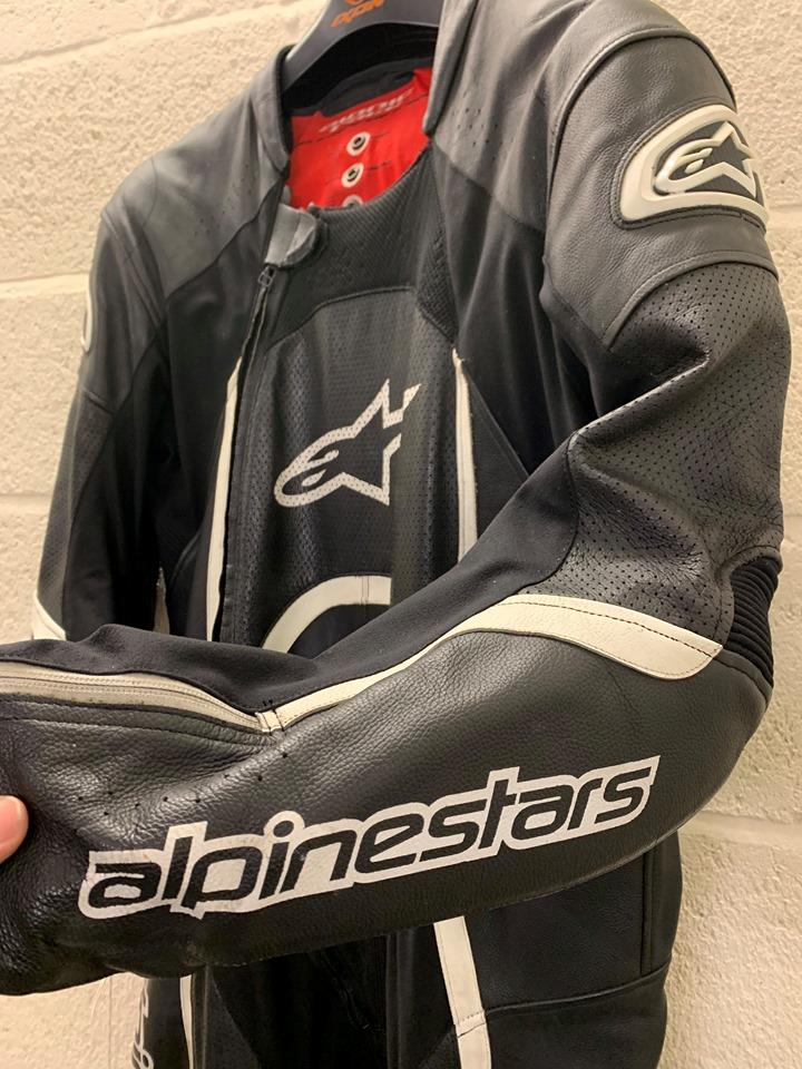 Alpinestars Orbiter One Piece Leather Suit Black White EU ...
