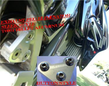 Suzuki Drz400 DRZ KLX S SM **Button Head Style** Peg Eliminator exhaust bracket - Picture 1 of 1