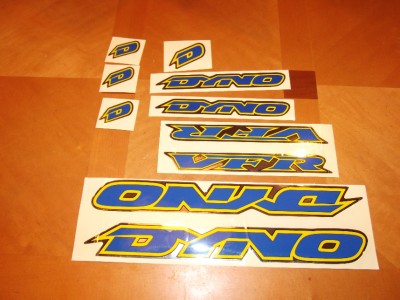 NOS Dyno VFR frame decals Blue BMX/stickers/GT | eBay