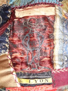 Antique 19thC Crazy Quilt w Flags Signed E.G dated 1886 Velvet & Silk ...