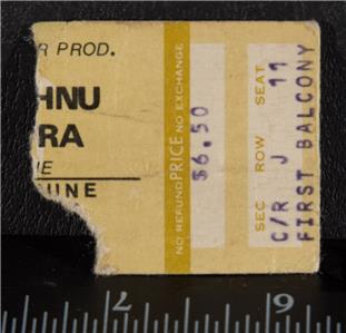 Vintage Mahavishnu Orchestra Ticket Stub Pgh June 20 1974 ...