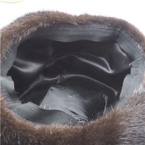 Womens Black Rabbit Fur Hat & Hand Muffler | eBay