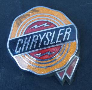 Vintage Chrysler Enamel Emblem Badge | eBay