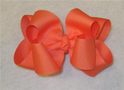 Girls hairbows Big hair bows double layer boutique bow Silver Headband 4/" 5/"