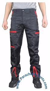 red parachute pants