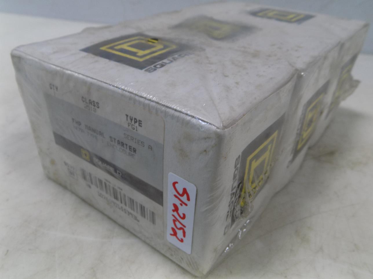 A NIB *LOT OF 3* SQUARE D CLASS 2510 FHP MANUAL STARTER FG1 SER