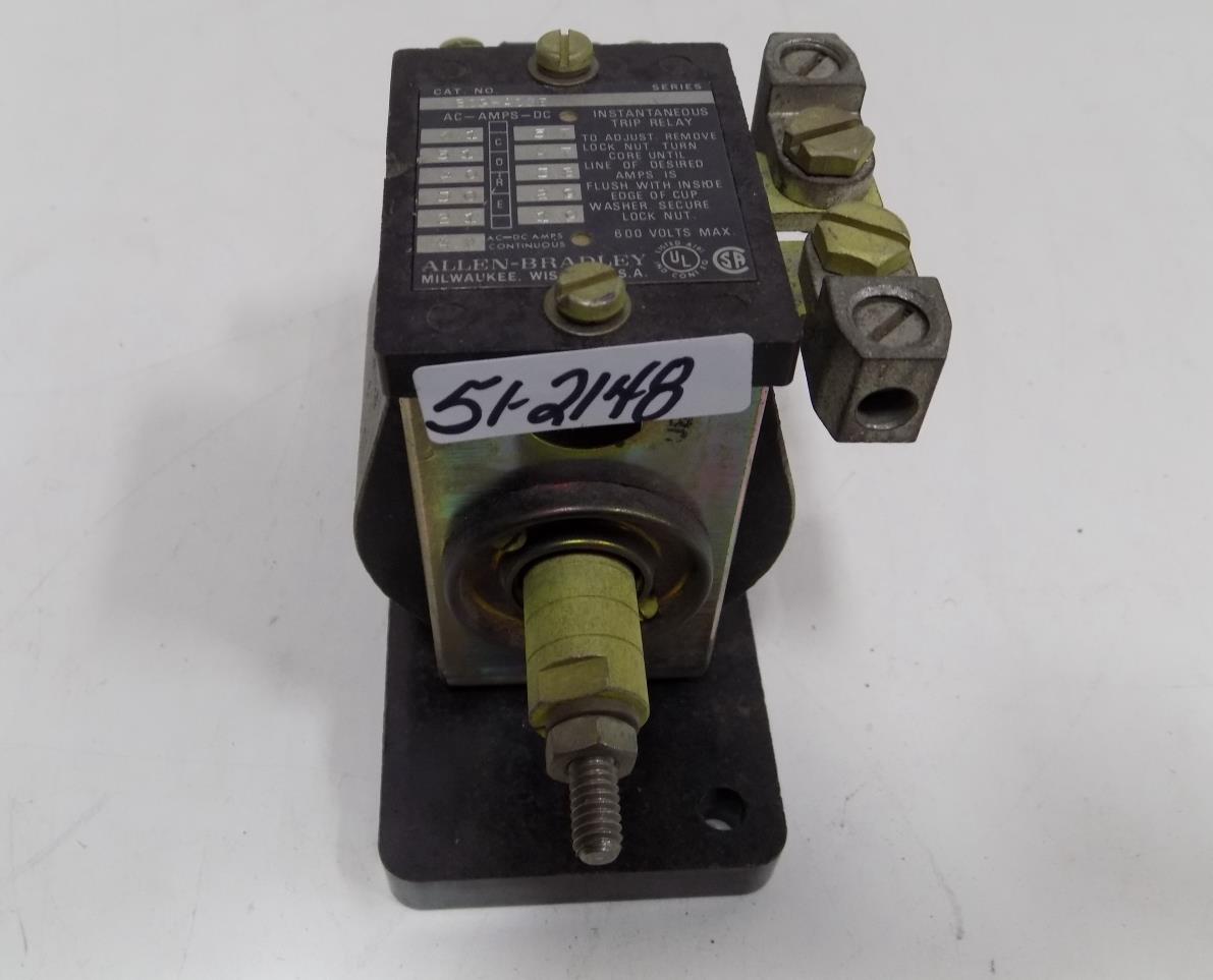 ALLEN BRADLEY INSTANTANEOUS TRIP RELAY 809A03E eBay