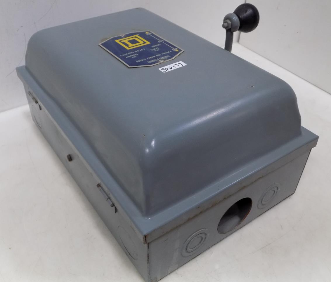 SQUARE D 100A DOUBLE THROW SAFETY SWITCH 82253 782451050925 eBay