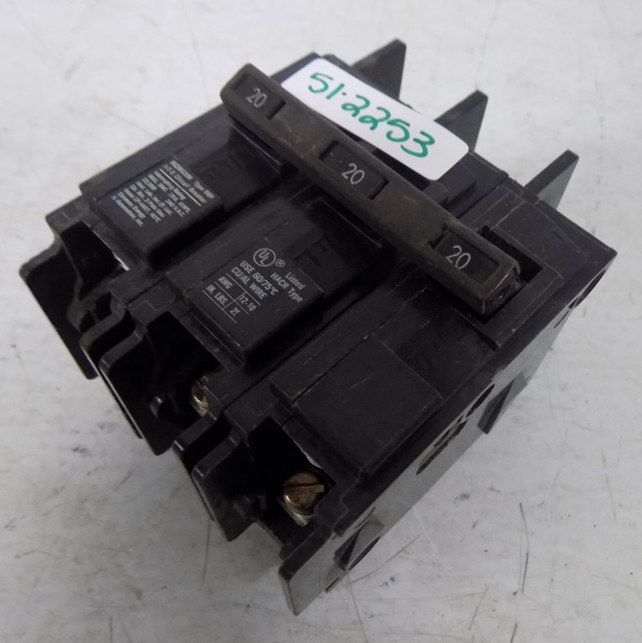 I-T-E 20A 3-POLE CIRCUIT BREAKER BQ3B020H | eBay