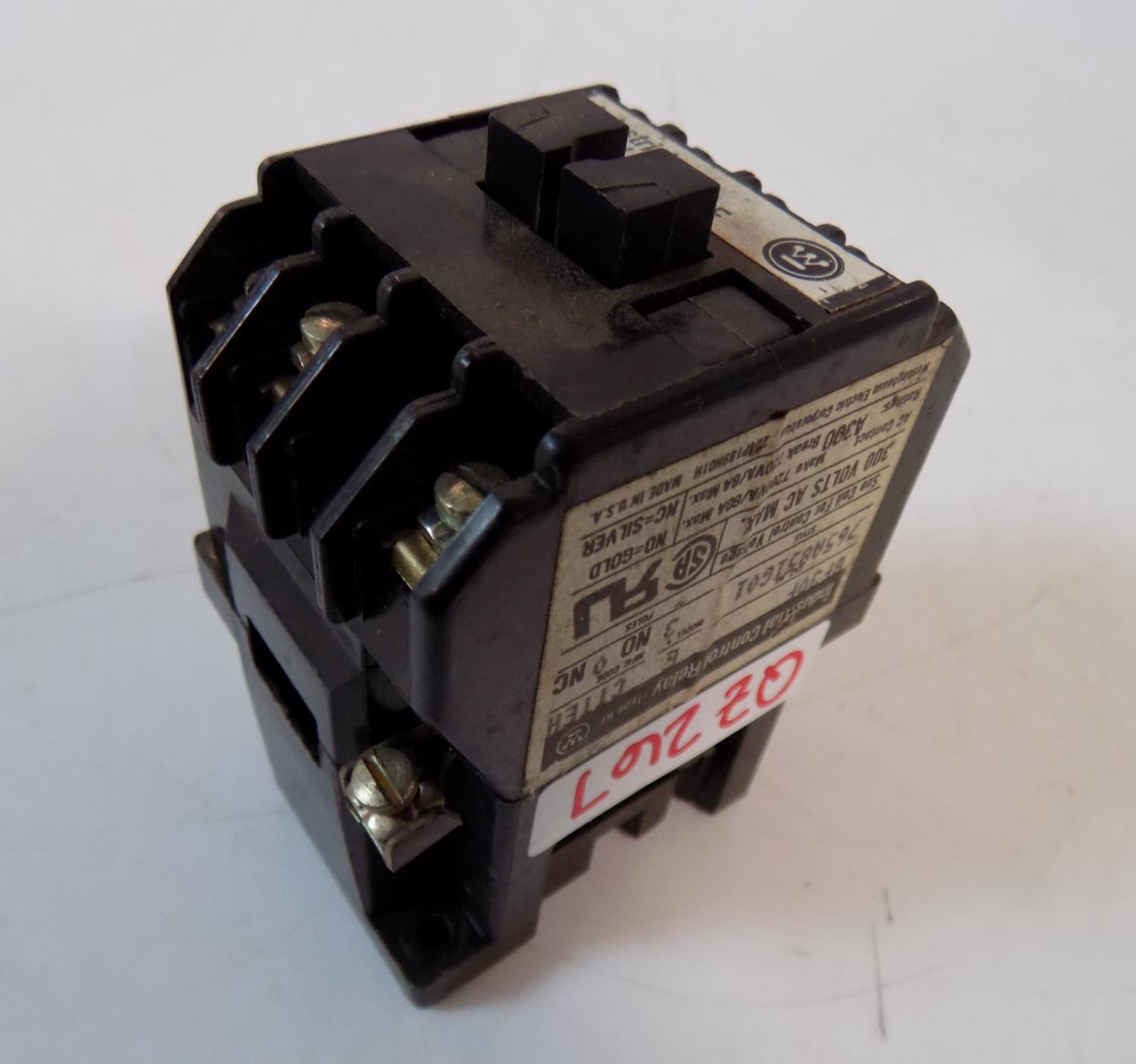 WESTTINGHOUSE BF CONTROL RELAY BF62F