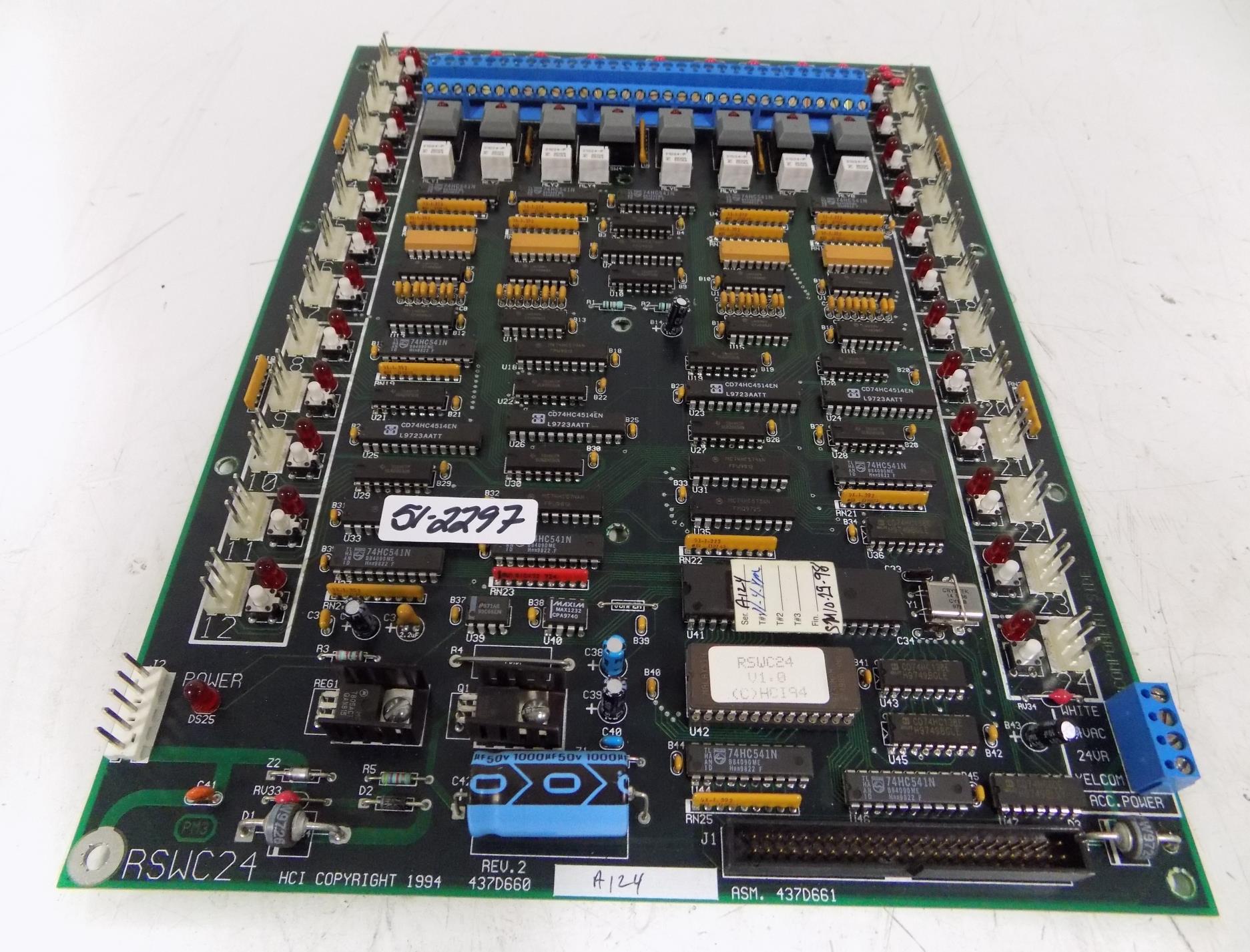 HCI CIRCUIT BOARD RSWC24 437D660 REV-2 HCI CIRCUIT BOARD RSWC24 437D660 REV-2