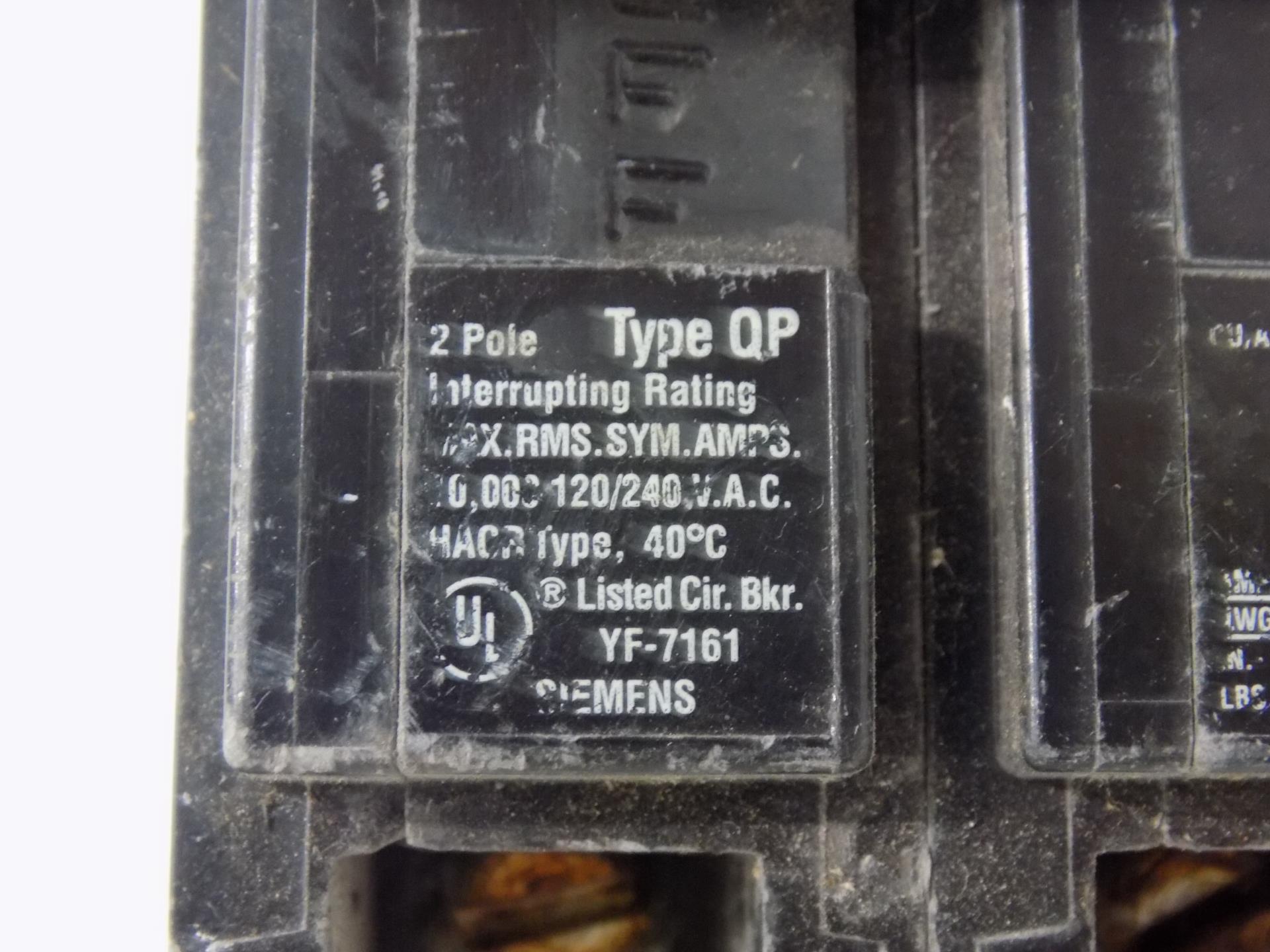 TYPE QP I-T-E SIEMENS 100A 2-POLE CIRCUIT BREAKER NOS Q2100