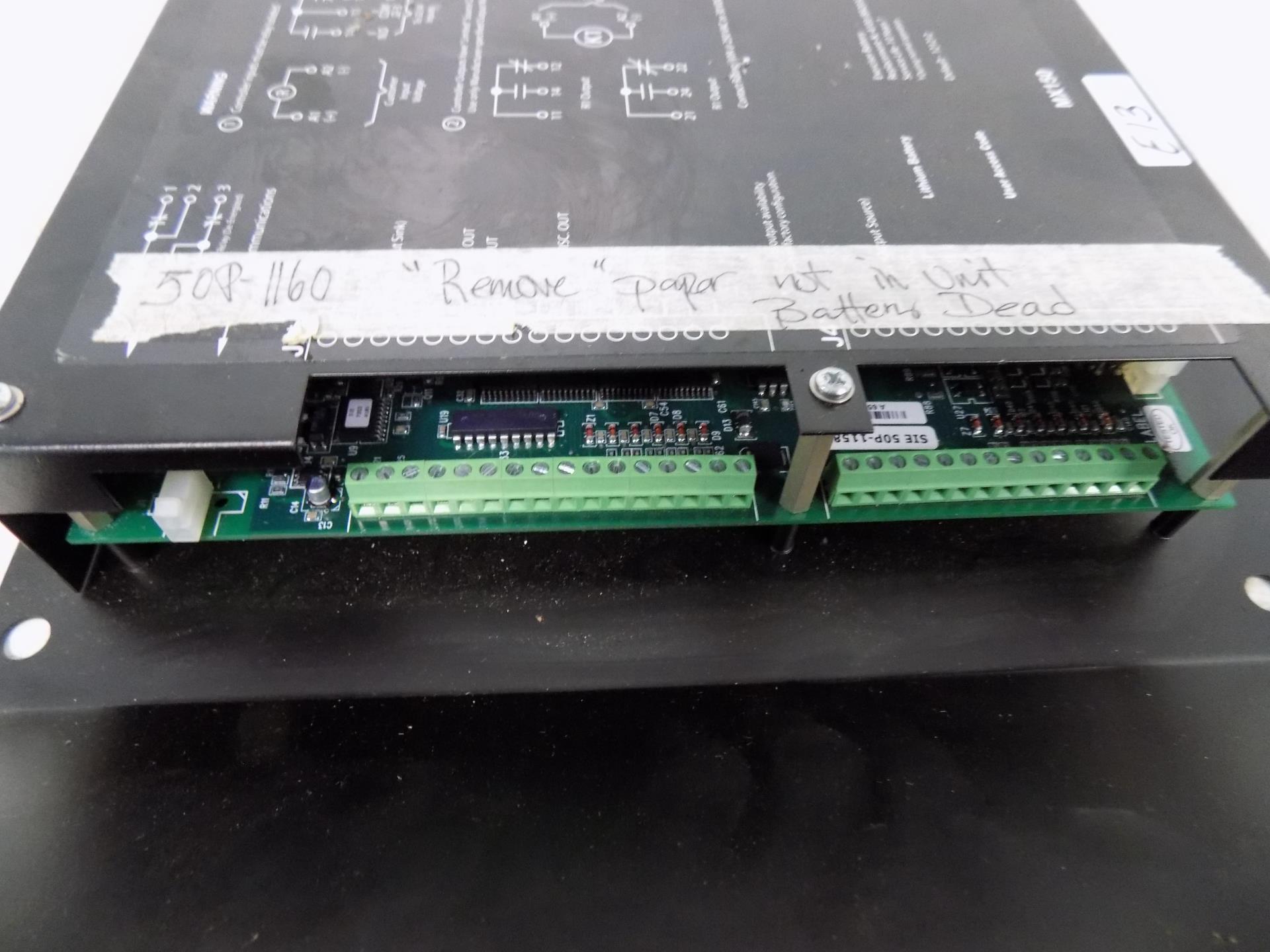 GE AUTOMATIC TRANSFER SWITCH CONTROLLER MX150 / SIE 50P1160, BATTERY