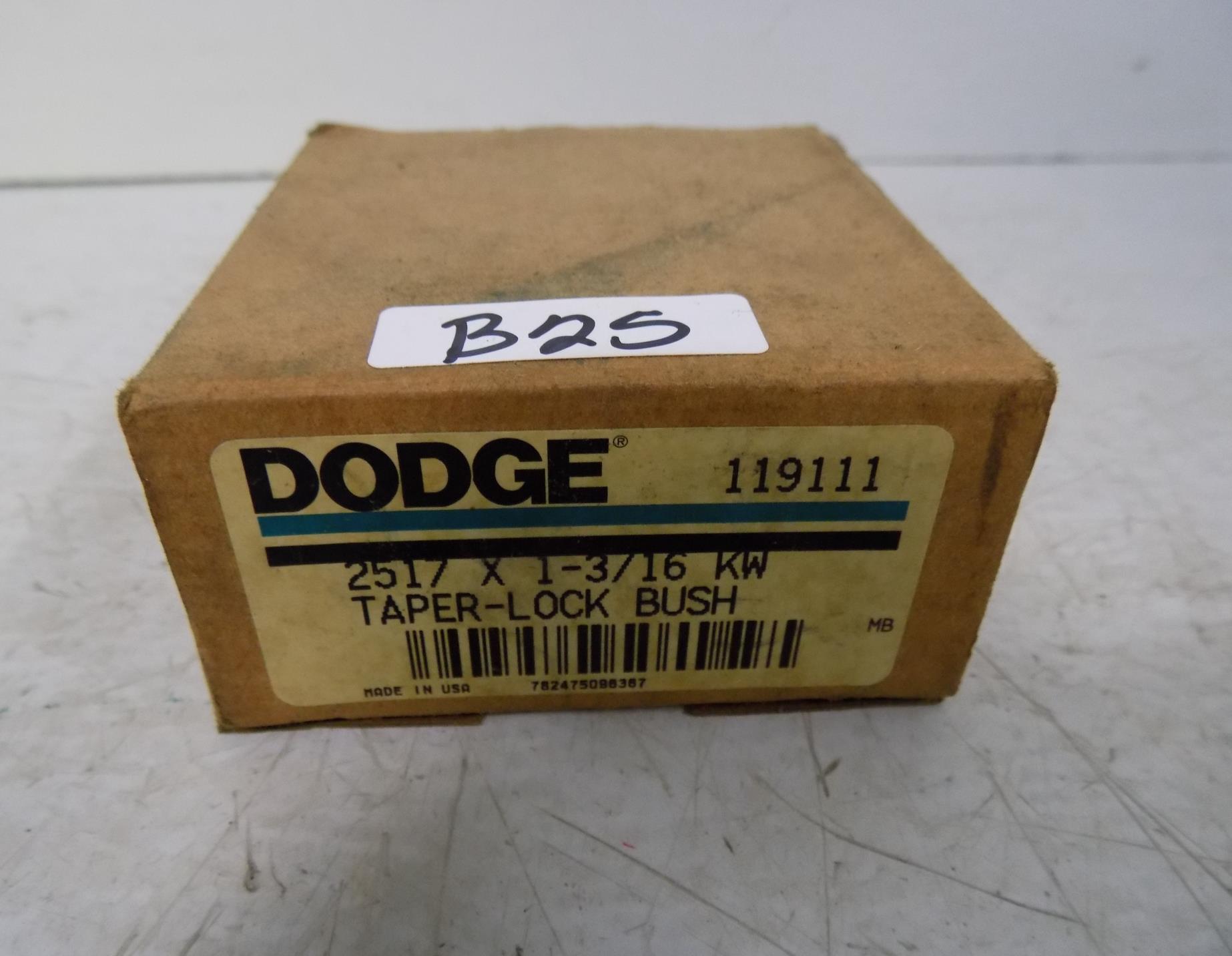DODGE 2517 X 1 3 16 KW TAPER LOCK BUSHING 119111 NIB EBay