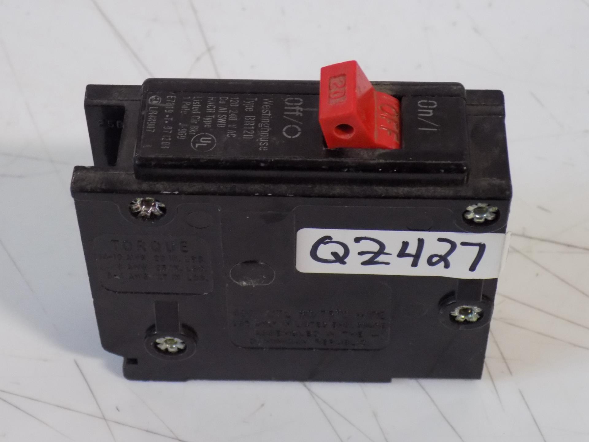 WESTINGHOUSE 20A SINGLE POLE CIRCUIT BREAKER BR120 eBay