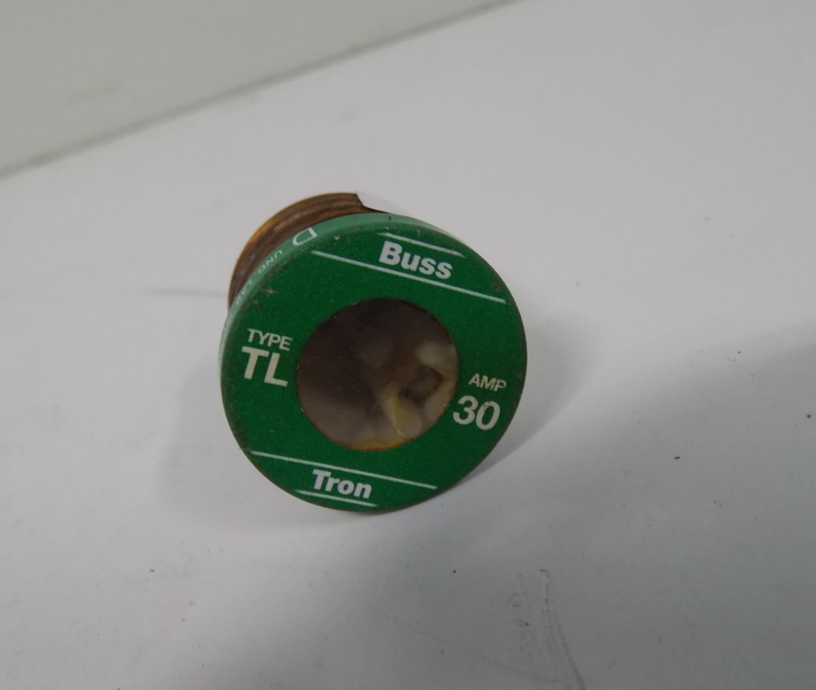 NEW Box of 4 Buss Tron Type TL Time-Delay 30-Amp Plug Fuses 30A TL30 EC1