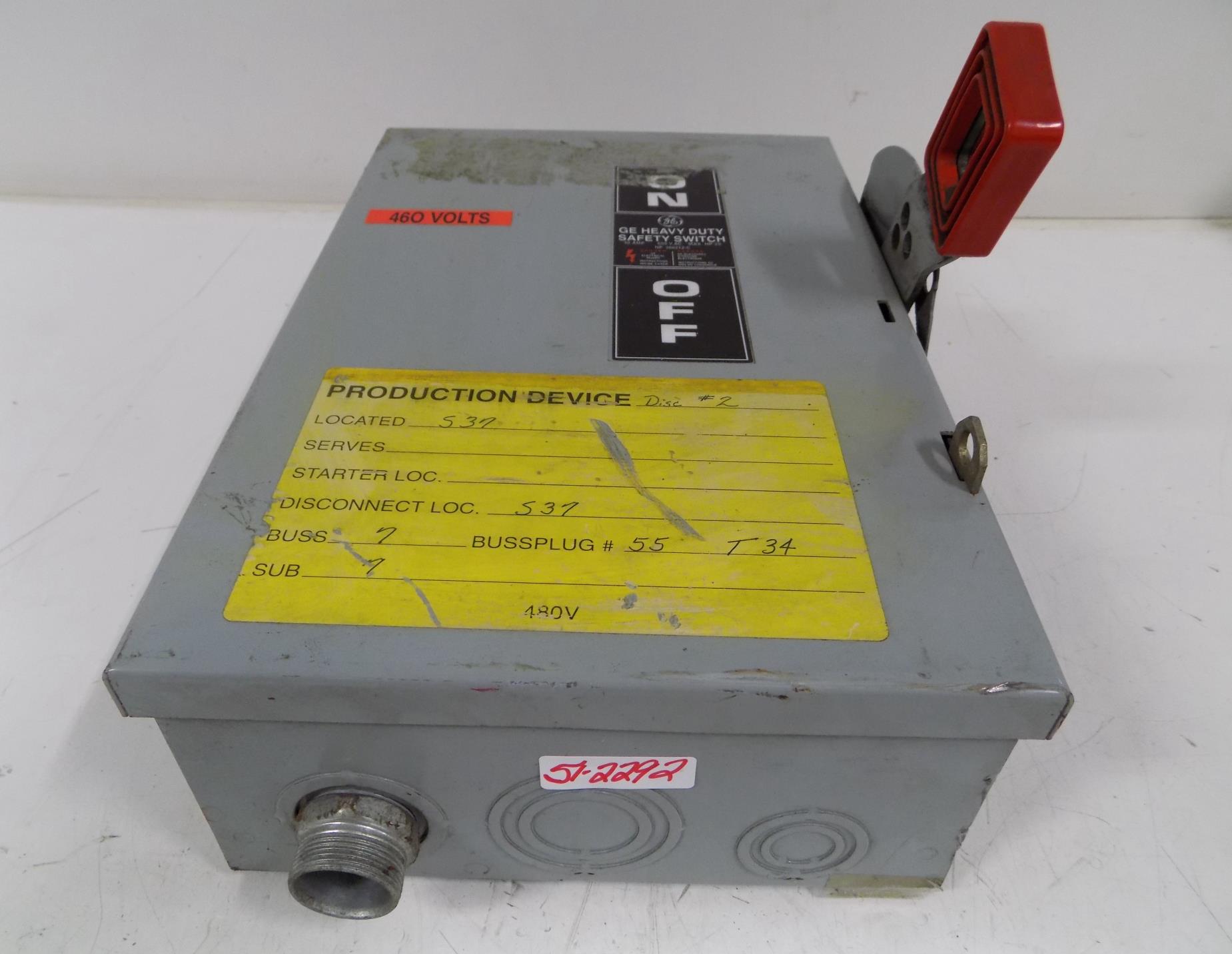 GE HEAVY DUTY SAFETY SWITCH 30AMP NP266212C eBay