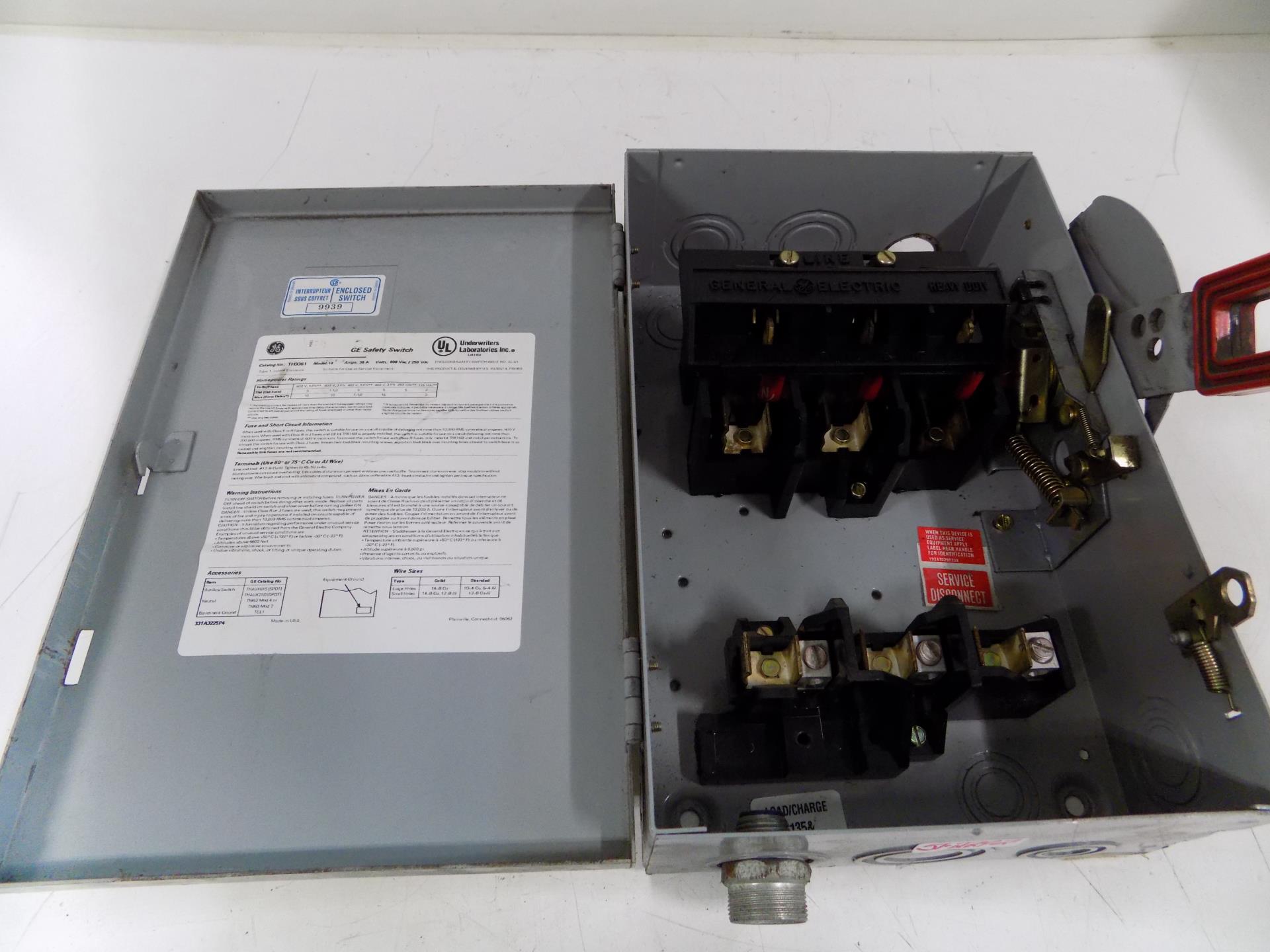 GE HEAVY DUTY SAFETY SWITCH 30AMP NP266212C eBay