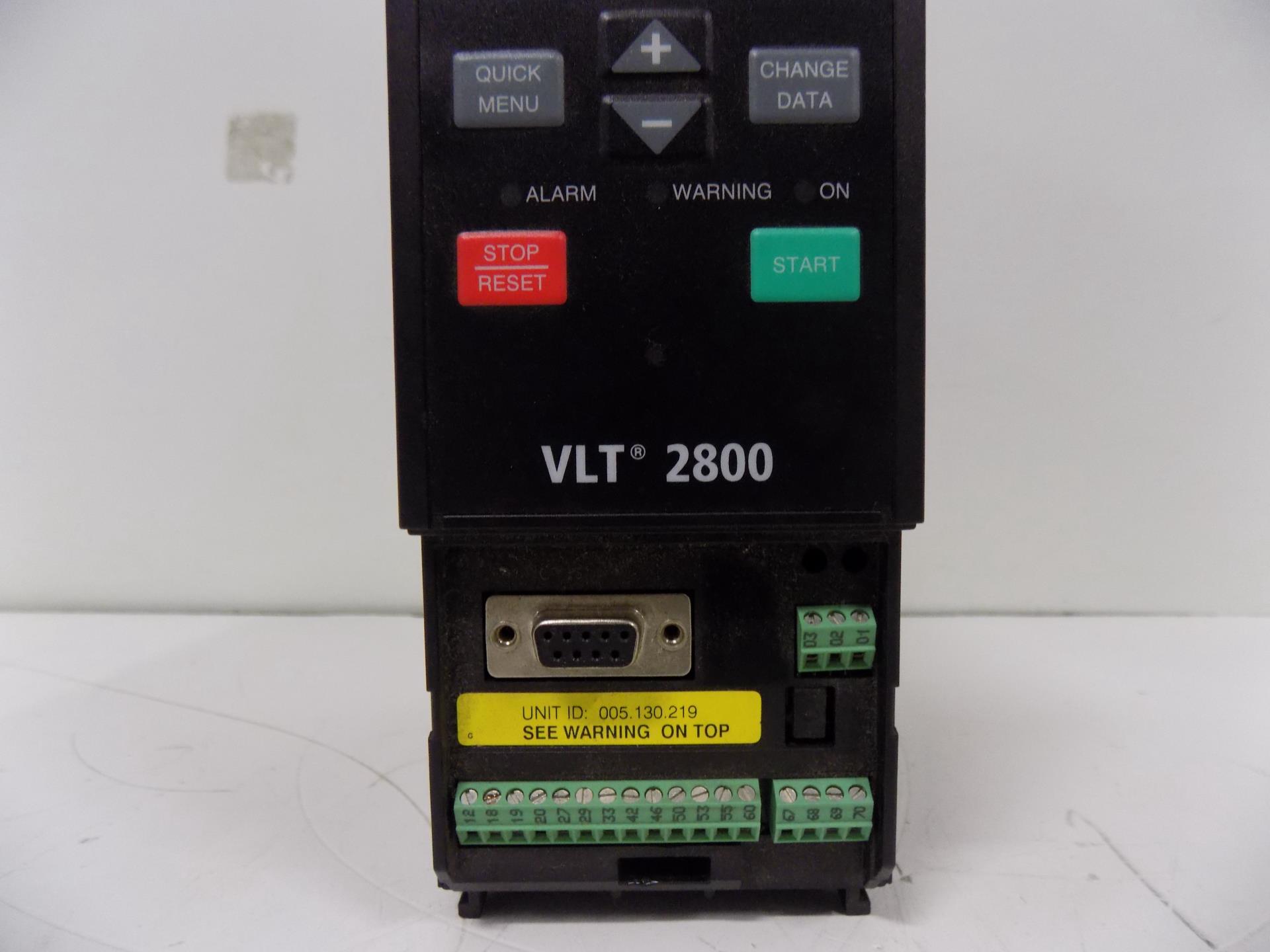 DANFOSS VLT 2800 VARIABLE SPEED DRIVE 195N1001 | eBay