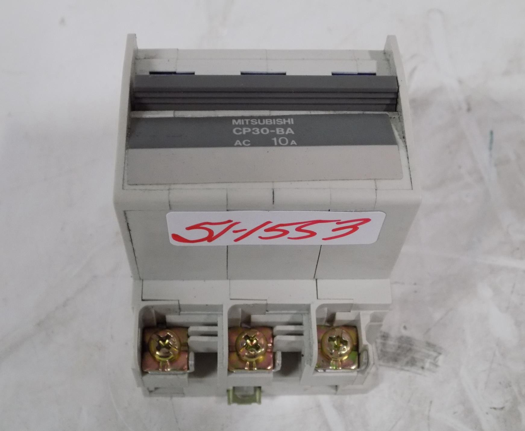 MITSUBISHI 10AMP 3 POLE CIRCUIT PROTECTOR CP30BA eBay