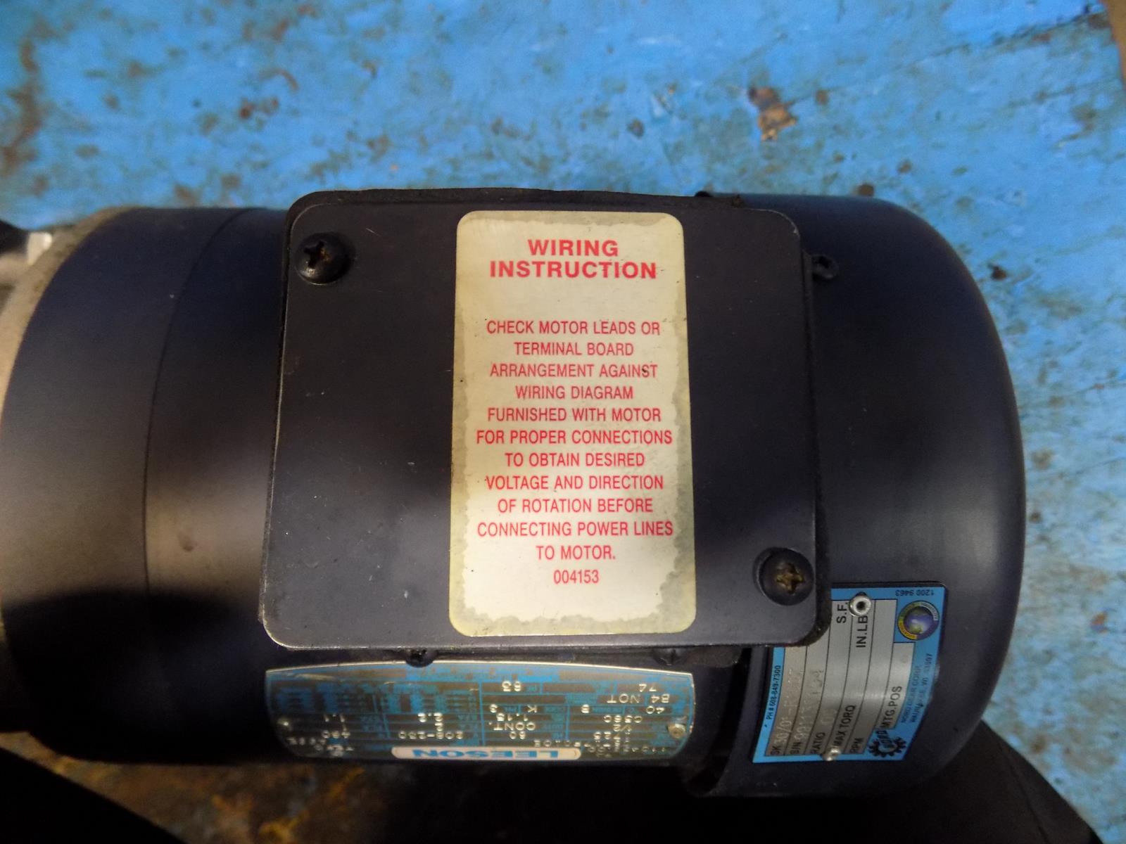 Nord Gear Reducer Sk 30 01 R100z 71l 4 W Leeson 1725rpm 1 2hp Motor C6t17fc10e Ebay