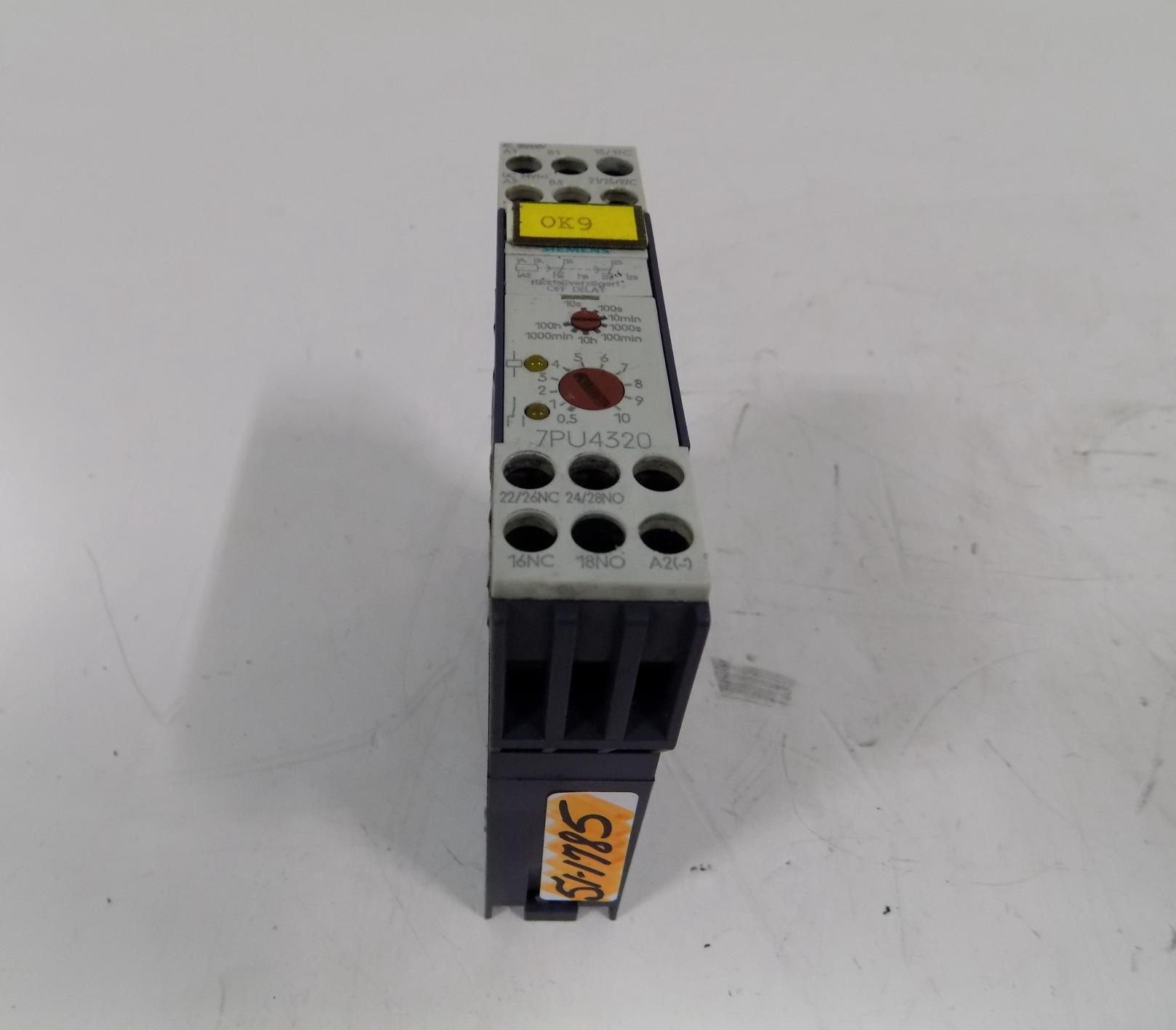 SIEMENS TIME DELAY RELAY 7PU4320 eBay