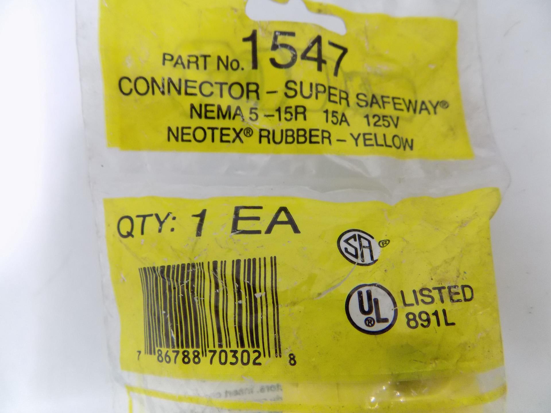 NEMA 5-15R -NEW-B 125 Volt Cord Connectors Box of 10 Woodhead 1547 15 Amp