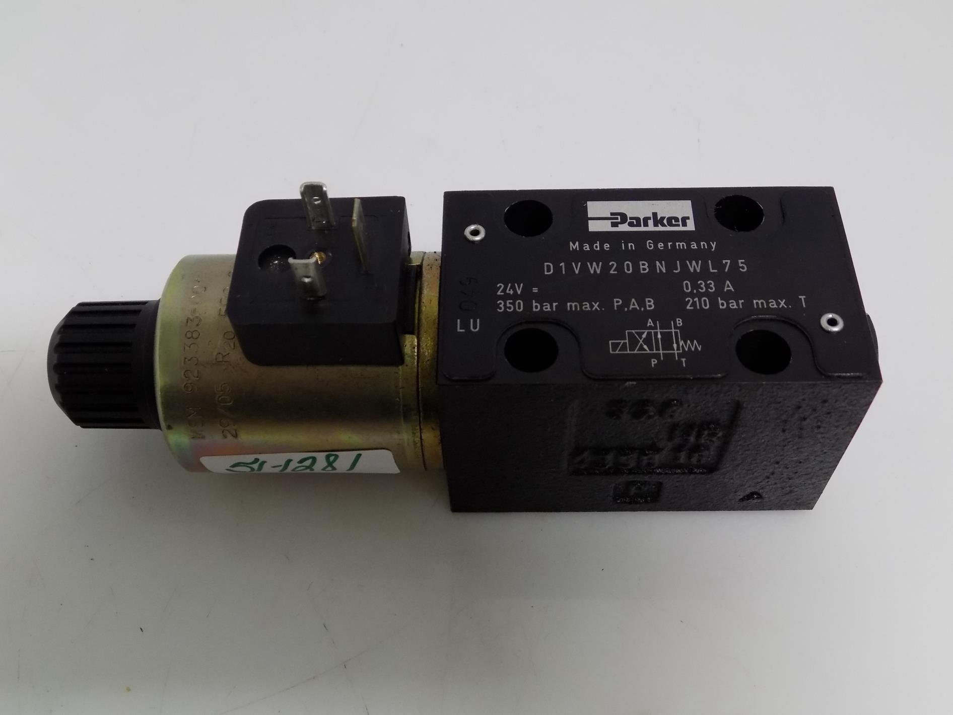 PARKER HYDRAULIC DIRECTIONAL VALVE D1VW20BNJWL75 eBay