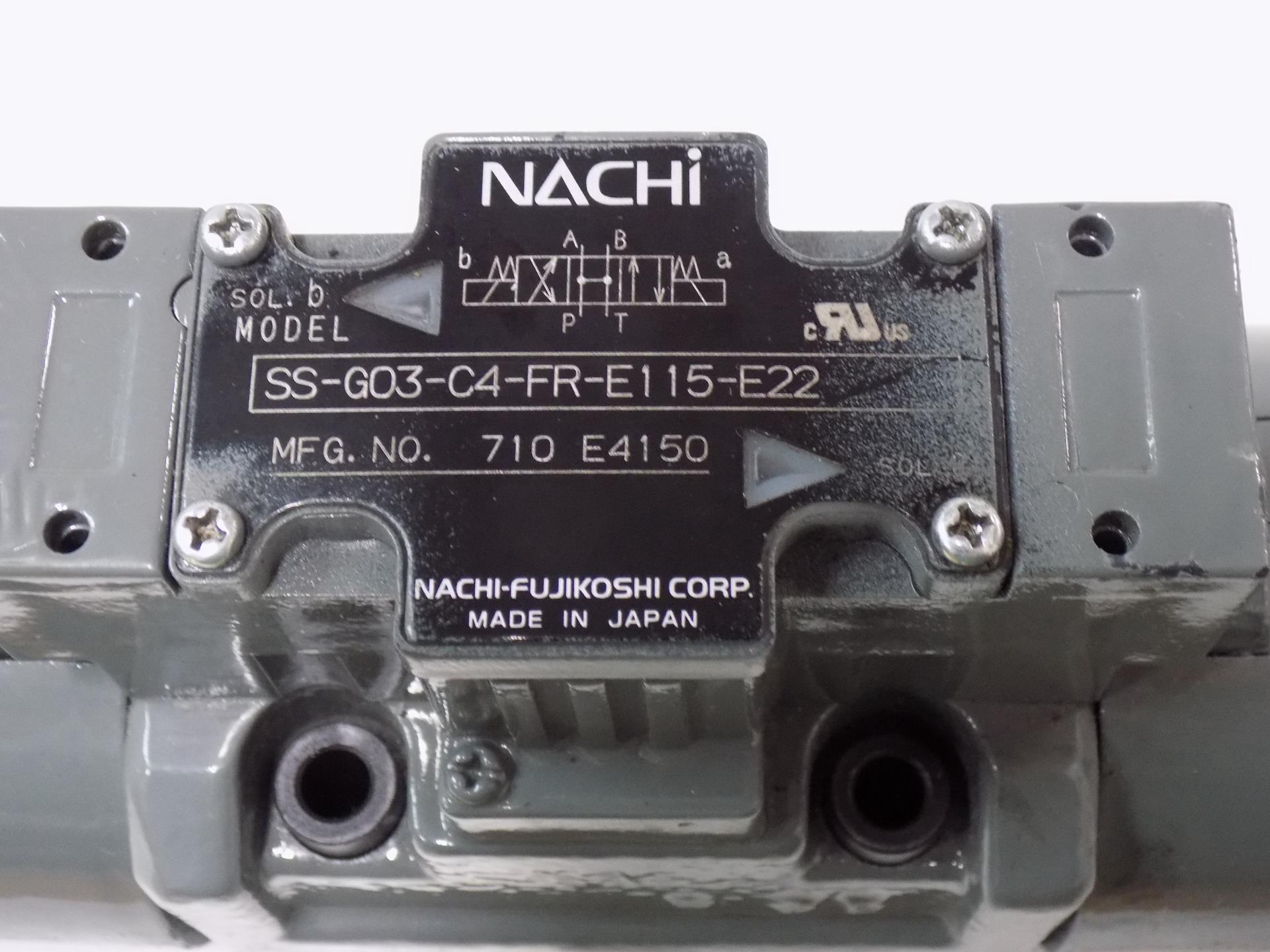 NACHI HYDRAULIC DIRECTIONAL CONTROL VALVE SS-G03-C4-FR-E115-E22 | eBay