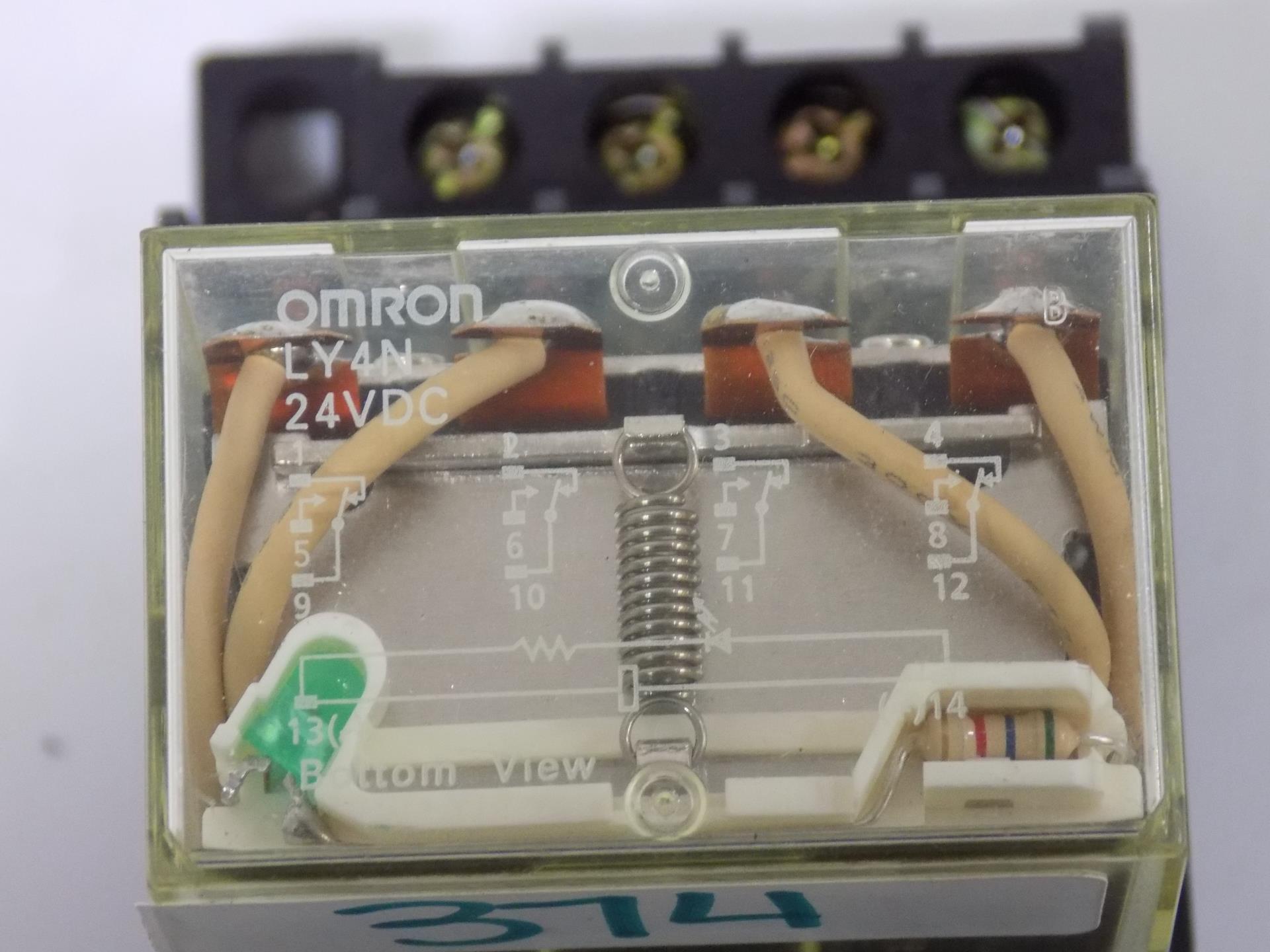 Omron 24vdc Relay Ly4n W Base 0342hp