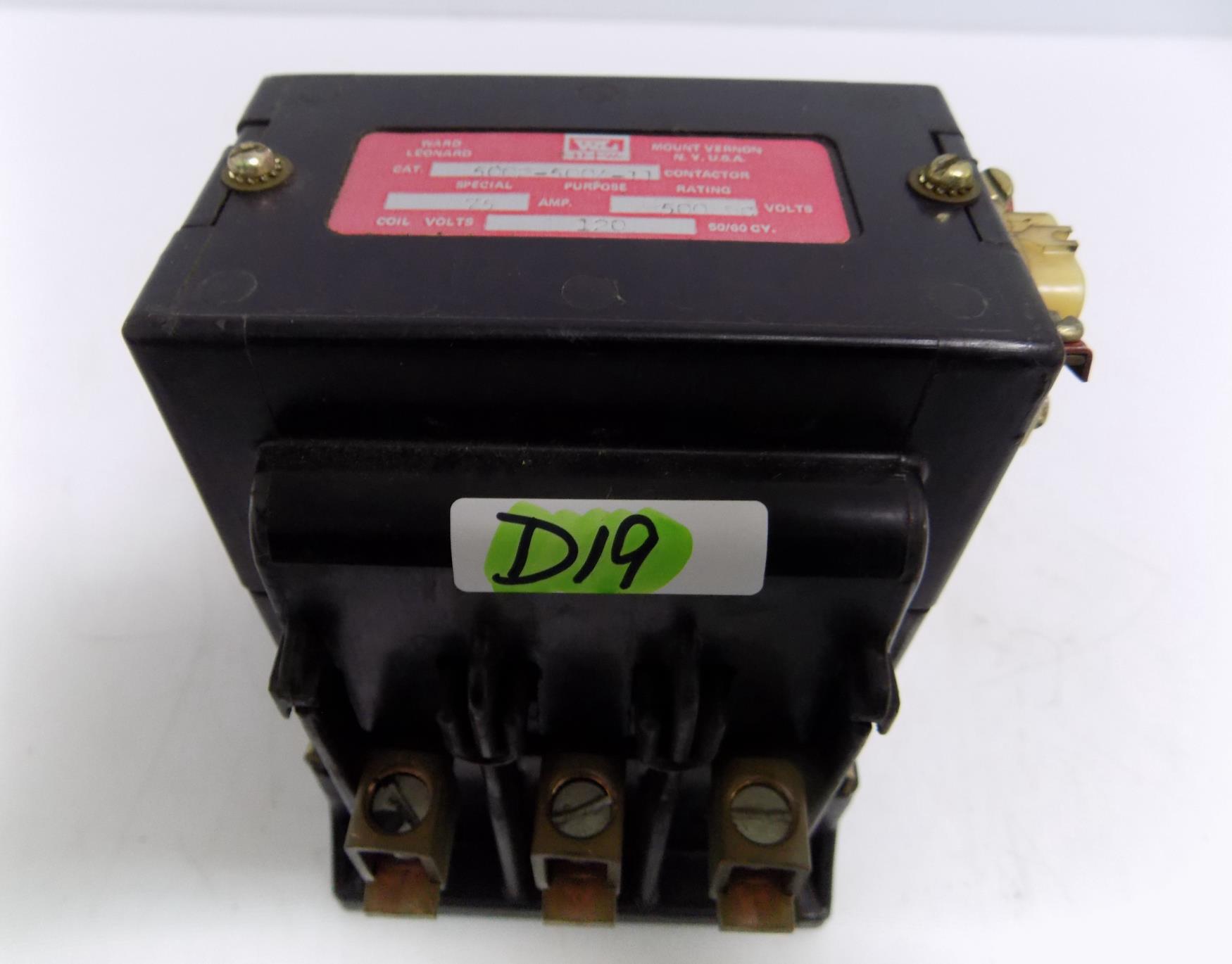 Ward 75a 500dcv Contactor 5002