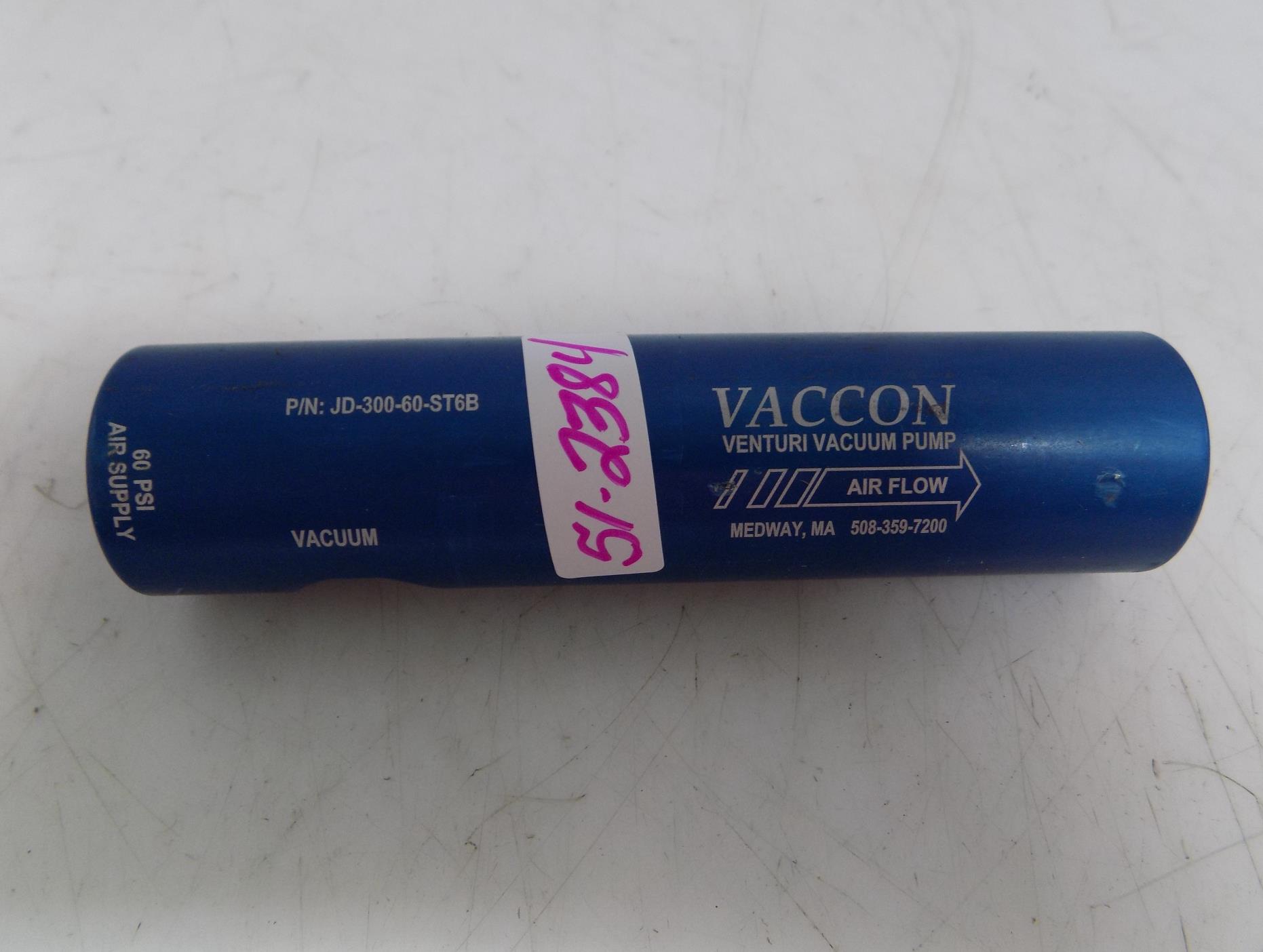 Bomba De Vacuo De Venturi Vaccon Jd 300 60 St6b Ebay