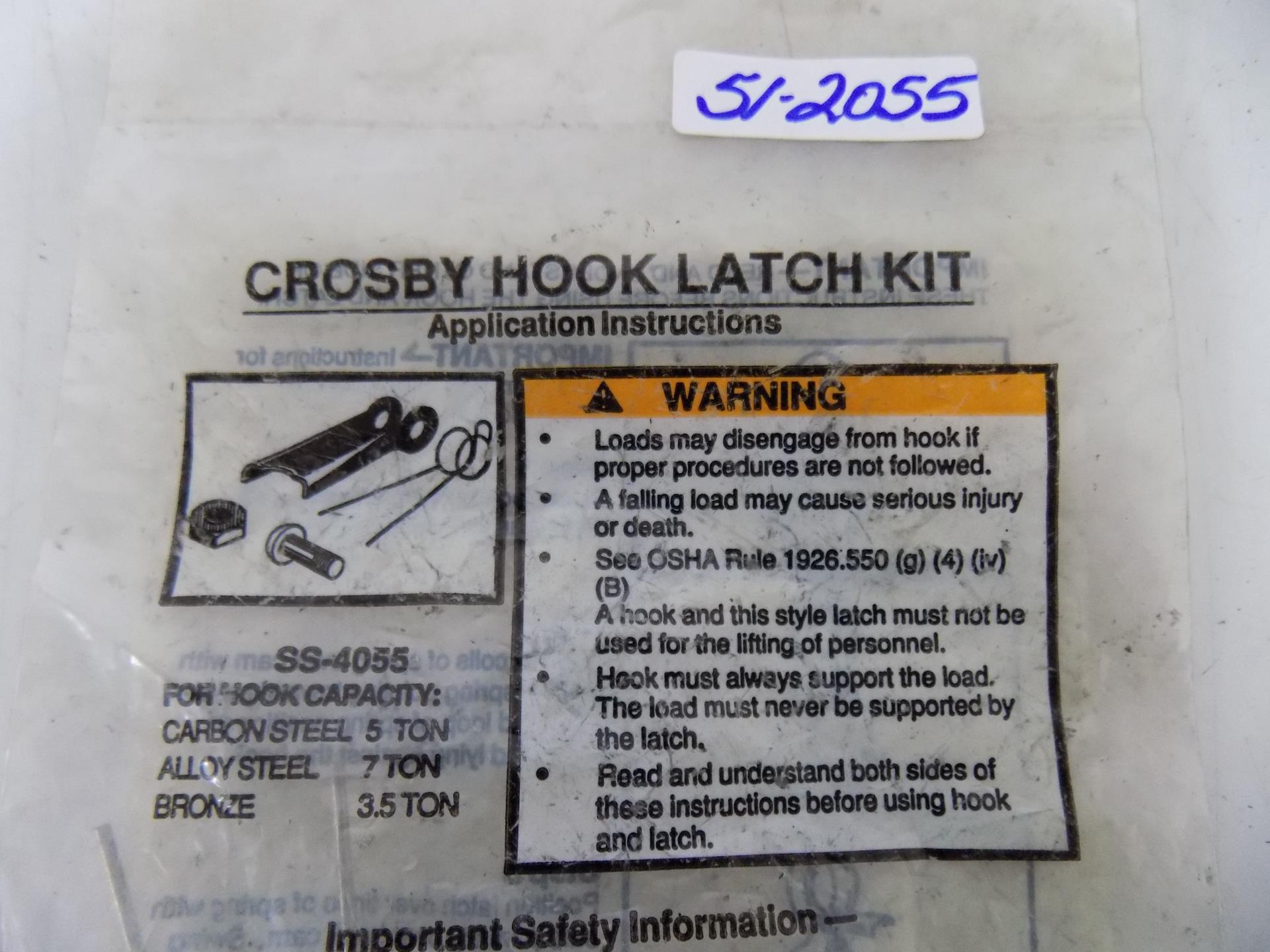 CROSBY HOOK LATCH KIT SS4055 NIB eBay