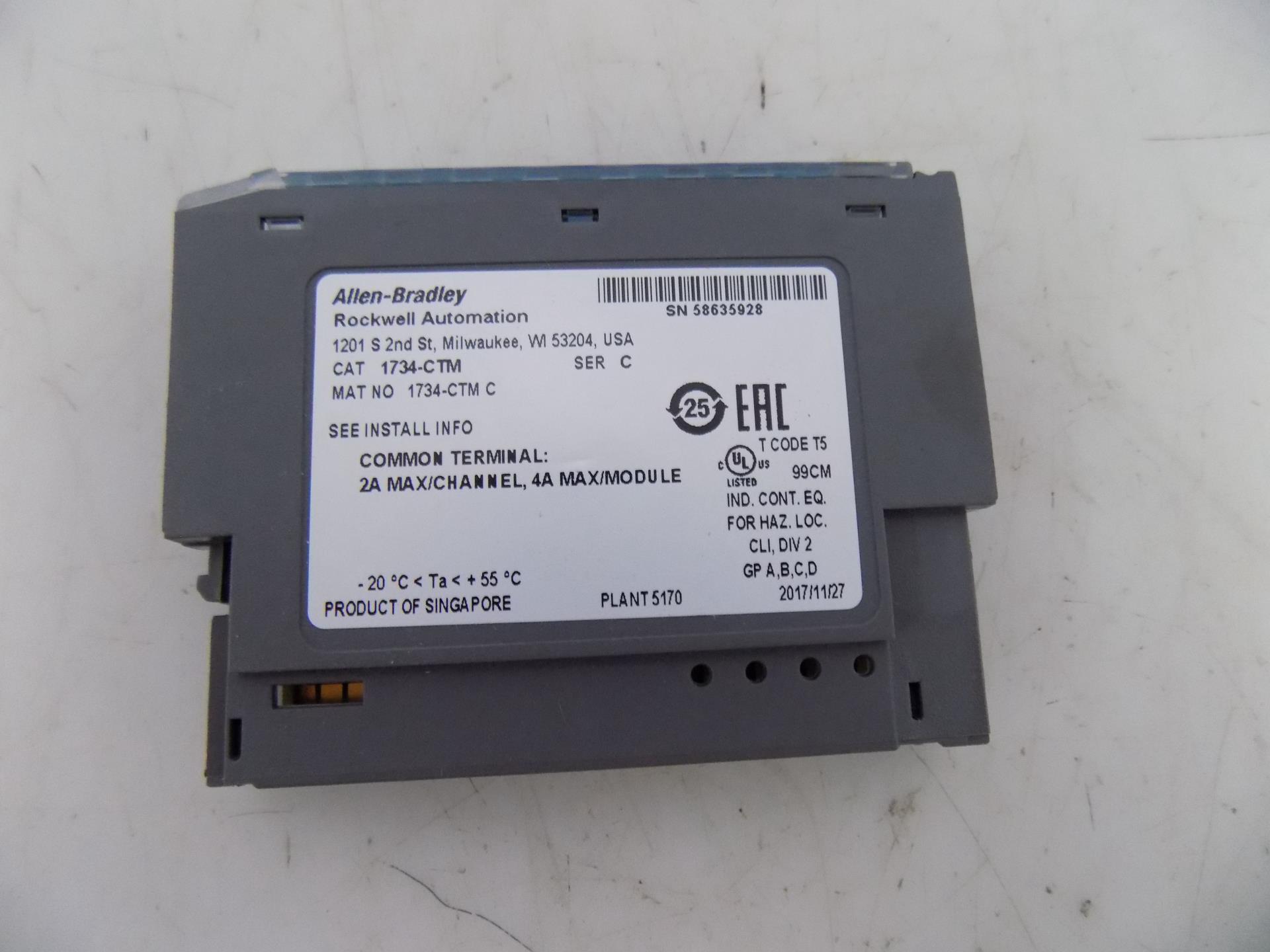 ALLEN BRADLEY COMMON TERMINAL 1734CTM SERIES C NIB