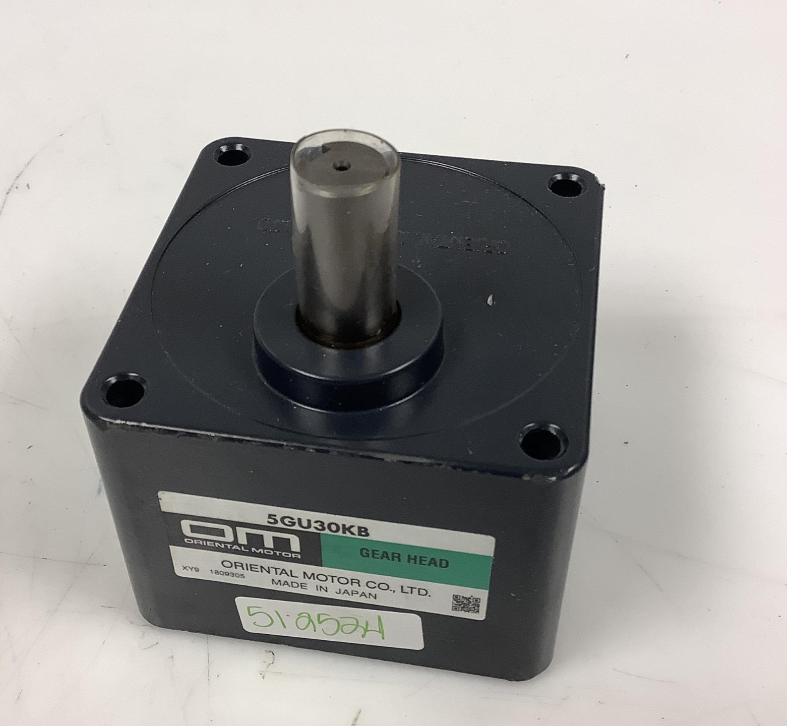 ORIENTAL MOTOR GEAR HEAD 5GU30KB eBay
