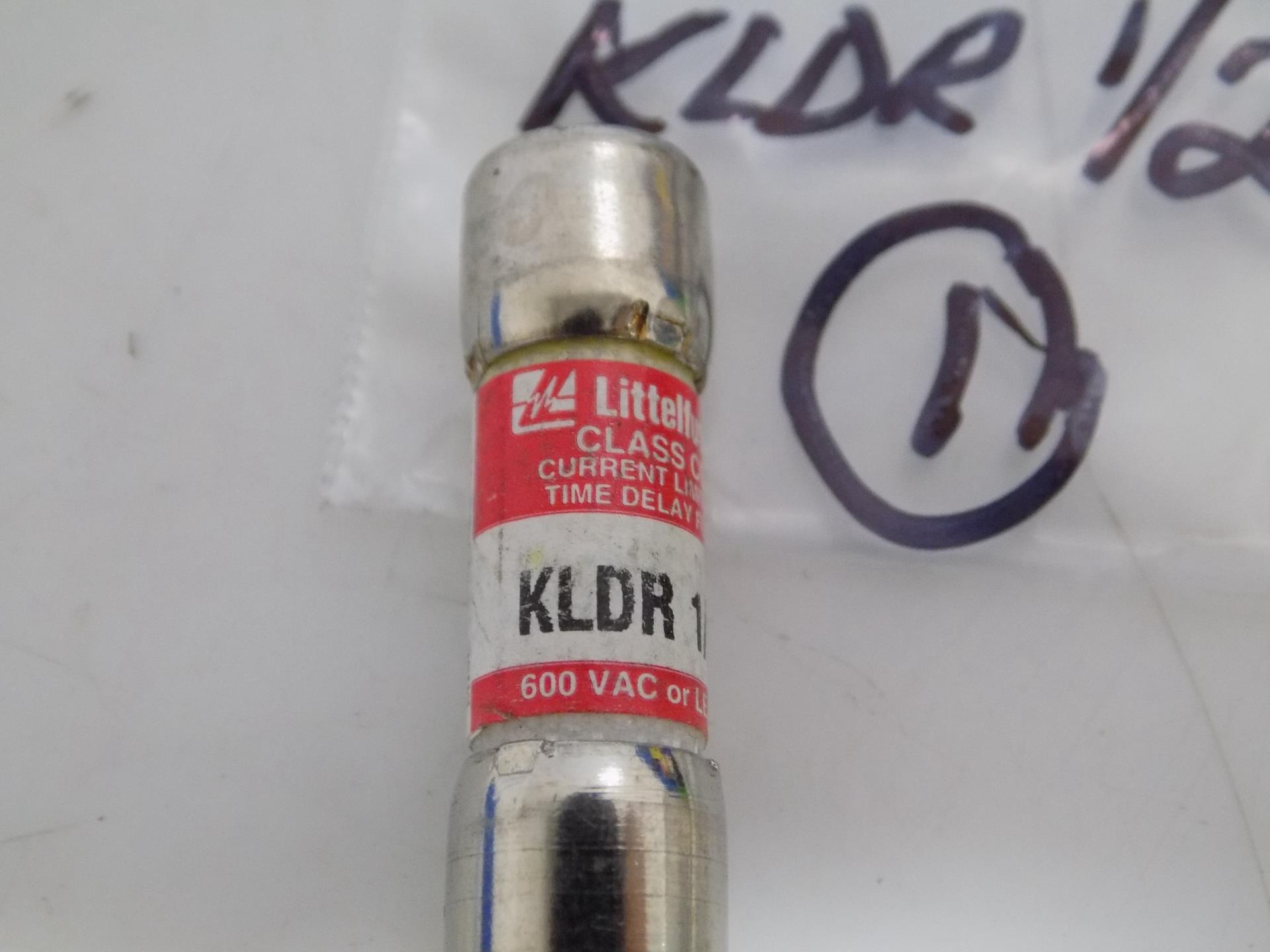 LITTELFUSE CURRENT LIMITING TIME DELAY 1/2AMP FUSE KLDR 1/2