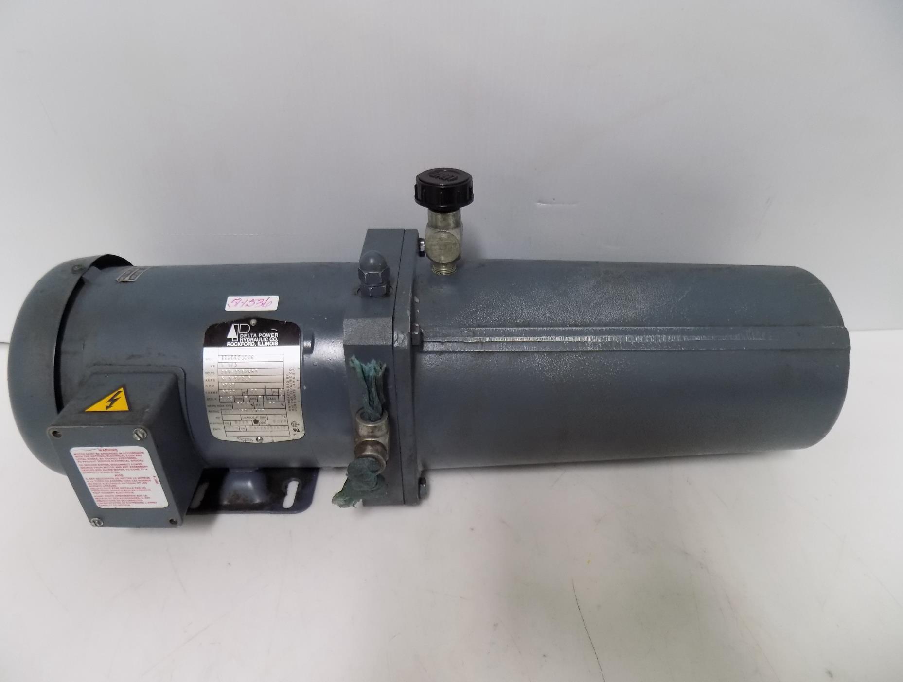 DELTA POWER HYDRAULIC 1 1/2HP PUMP 35H652W206 eBay