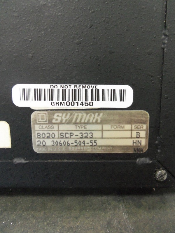 SQUARE D SY//MAX MODEL 300 PROCESSOR MODULE 8020 SCP-323 S30606-532 *PZF*
